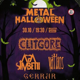 Metal Halloween aduce trupele Clitgore, Apa Simbetii, Váthos si Gerrar pe scena din club Fabrica
